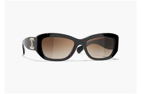 Chanel Rectangle Sunglasses Black (5493 c622/S5) 